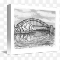 悉尼海港大桥悉尼歌剧院拱门艺术素描悉尼海港大桥-空若网 悉尼海港大桥悉尼歌剧院拱门艺术素描悉尼海港大桥-空若网