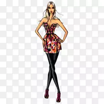 卡通时尚插画插图-女性-空若网 卡通时尚插画插图-女性-空若网