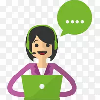 客户服务插图-卡通女性材料,-空若网 客户服务插图-卡通女性材料,-空若网