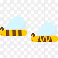 蜜蜂昆虫-卡通毛毛虫-空若网 蜜蜂昆虫-卡通毛毛虫-空若网