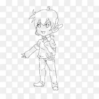 手指线条艺术白字素描-maruko-空若网 手指线条艺术白字素描-maruko-空若网