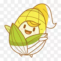 玉米卡通画手绘卡通玉米-空若网 玉米卡通画手绘卡通玉米-空若网