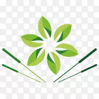 叶草植物茎剪艺术-空若网 叶草植物茎剪艺术-空若网