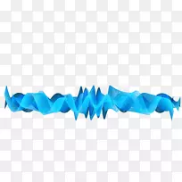 Adobe插画-蓝色声波曲线png图片-空若网 Adobe插画-蓝色声波曲线png图片-空若网