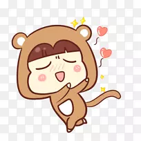 卡通猴子剪贴画-卡通猫-空若网 卡通猴子剪贴画-卡通猫-空若网