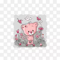 猫可爱插图-熊插图-空若网 猫可爱插图-熊插图-空若网