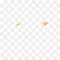 黄色角图案-卡通纸飞机-空若网 黄色角图案-卡通纸飞机-空若网