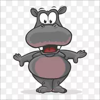 狮子卡通画动物卡通河马-空若网 狮子卡通画动物卡通河马-空若网