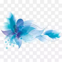 蓝色插花艺术-水瓶座-空若网 蓝色插花艺术-水瓶座-空若网