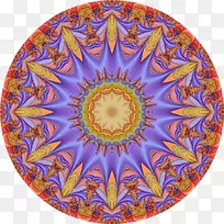 钴蓝万花筒对称圆图案圆-空若网 钴蓝万花筒对称圆图案圆-空若网