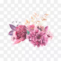 水彩画剪贴画.水彩画紫色花-空若网 水彩画剪贴画.水彩画紫色花-空若网