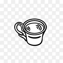 黑白标志字体-杯子-空若网 黑白标志字体-杯子-空若网