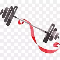 水彩画运动.水彩杠铃-空若网 水彩画运动.水彩杠铃-空若网