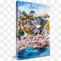 水彩画阿特拉尼油画艺术-意大利水彩画-空若网 水彩画阿特拉尼油画艺术-意大利水彩画-空若网