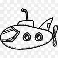 潜水艇绘制车辆剪贴画.运输工具-空若网 潜水艇绘制车辆剪贴画.运输工具-空若网