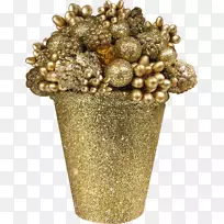 圣诞安卓应用程序包壁纸-金色花束-空若网 圣诞安卓应用程序包壁纸-金色花束-空若网