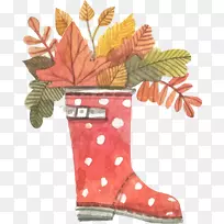 水彩画秋.画秋叶-空若网 水彩画秋.画秋叶-空若网