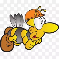 工蜂卡通蜂毒-空若网 工蜂卡通蜂毒-空若网