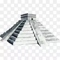墨西哥水彩画-免版税插图-金字塔建筑-空若网 墨西哥水彩画-免版税插图-金字塔建筑-空若网