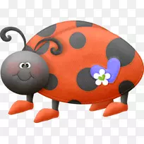 瓢虫昆虫蝴蝶夹艺术-空若网 瓢虫昆虫蝴蝶夹艺术-空若网