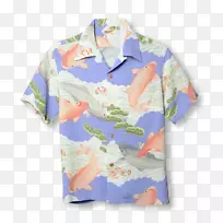 T-恤袖子芦荟衬衫上衣-t恤-空若网 T-恤袖子芦荟衬衫上衣-t恤-空若网