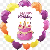 生日蛋糕纸杯蛋糕蛋糕和气球-空若网 生日蛋糕纸杯蛋糕蛋糕和气球-空若网