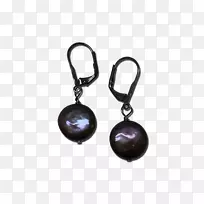 珍珠耳环紫晶银身首饰.银-空若网 珍珠耳环紫晶银身首饰.银-空若网