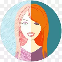 脸颊前额发色夹艺术鼻子-空若网 脸颊前额发色夹艺术鼻子-空若网