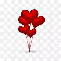 爱安卓手机壁纸-心气球形状-空若网 爱安卓手机壁纸-心气球形状-空若网