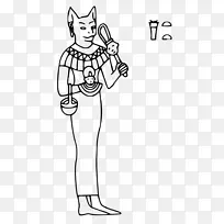 古埃及神Bastet女神剪贴画-女神-空若网 古埃及神Bastet女神剪贴画-女神-空若网