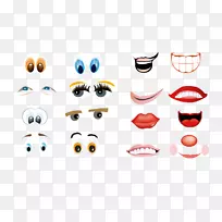 面部表情卡通画.眼睛,耳朵,鼻子和嘴-空若网 面部表情卡通画.眼睛,耳朵,鼻子和嘴-空若网