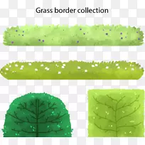 水彩画图形设计.水彩草边-空若网 水彩画图形设计.水彩草边-空若网