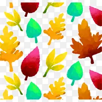 水彩画秋叶-空若网 水彩画秋叶-空若网