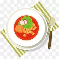 汤肉卡通插图.卡通肉-空若网 汤肉卡通插图.卡通肉-空若网