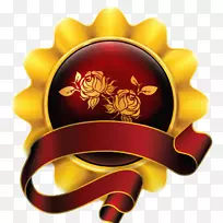 Adobe插画-红丝带向日葵创意-空若网 Adobe插画-红丝带向日葵创意-空若网