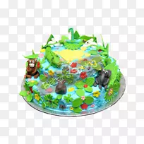 蛋糕装饰-森林派对-空若网 蛋糕装饰-森林派对-空若网