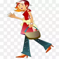 卡通插图-手绘再见-空若网 卡通插图-手绘再见-空若网