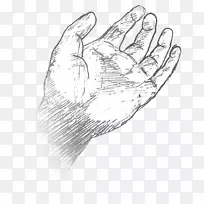 拇指手模型线艺术素描设计-空若网 拇指手模型线艺术素描设计-空若网