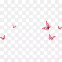 手绘粉红蝴蝶-空若网 手绘粉红蝴蝶-空若网