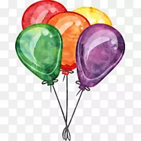 生日气球派对剪贴画-生日派对气球-空若网 生日气球派对剪贴画-生日派对气球-空若网
