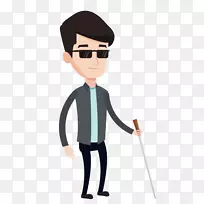 摄影手杖剪贴画-盲人行走-空若网 摄影手杖剪贴画-盲人行走-空若网