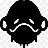 鼻子黑色剪影白色剪贴画剪影-空若网 鼻子黑色剪影白色剪贴画剪影-空若网