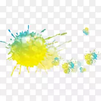 图形设计.黄色溅起的涟漪-空若网 图形设计.黄色溅起的涟漪-空若网