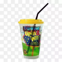 杯子塑料黄色吸管杯-空若网 杯子塑料黄色吸管杯-空若网