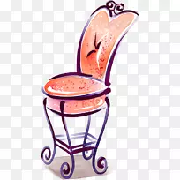 水彩画免费下载-欧式手绘椅子-空若网 水彩画免费下载-欧式手绘椅子-空若网