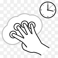 计算机图标拇指夹艺术.手指四-空若网 计算机图标拇指夹艺术.手指四-空若网