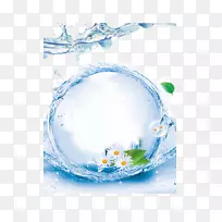 化妆品面部广告水球透明材料-空若网 化妆品面部广告水球透明材料-空若网