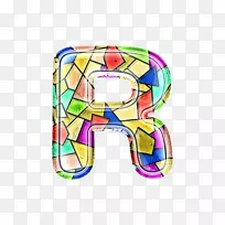插图-彩色玻璃字母r-空若网 插图-彩色玻璃字母r-空若网