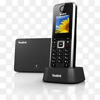 ������ǿ������ͨѶ�绰yalink sip-w52p ip-dect-������
