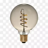 白炽灯泡灯丝.金色螺旋-空若网 白炽灯泡灯丝.金色螺旋-空若网